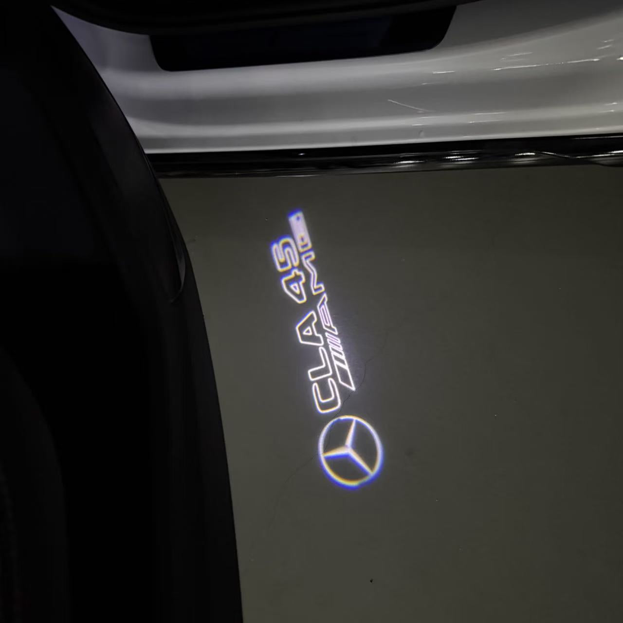 MERCEDES BENZ LOGO PROJECTOT LIGHTS Nr.03 (cantidad 1 = 1 juego/2 luces de puerta)