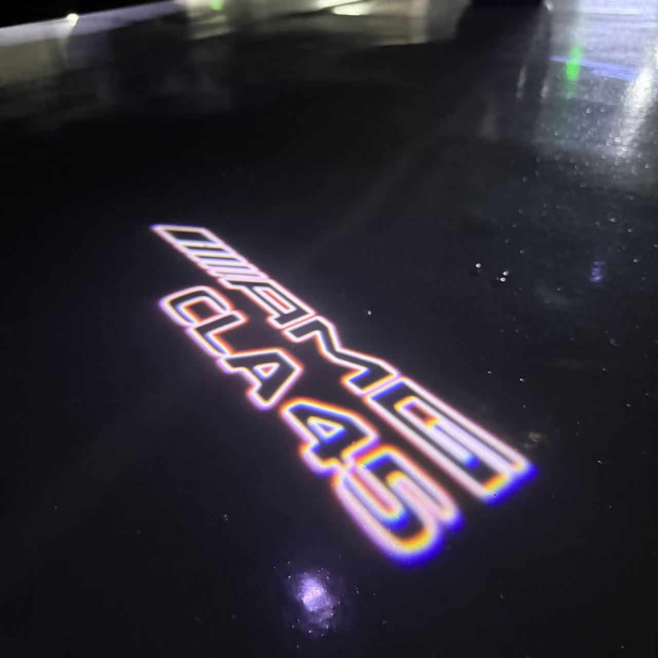 MERCEDES BENZ LOGO PROJECTOT LIGHTS Nr.03 (cantidad 1 = 1 juego/2 luces de puerta)