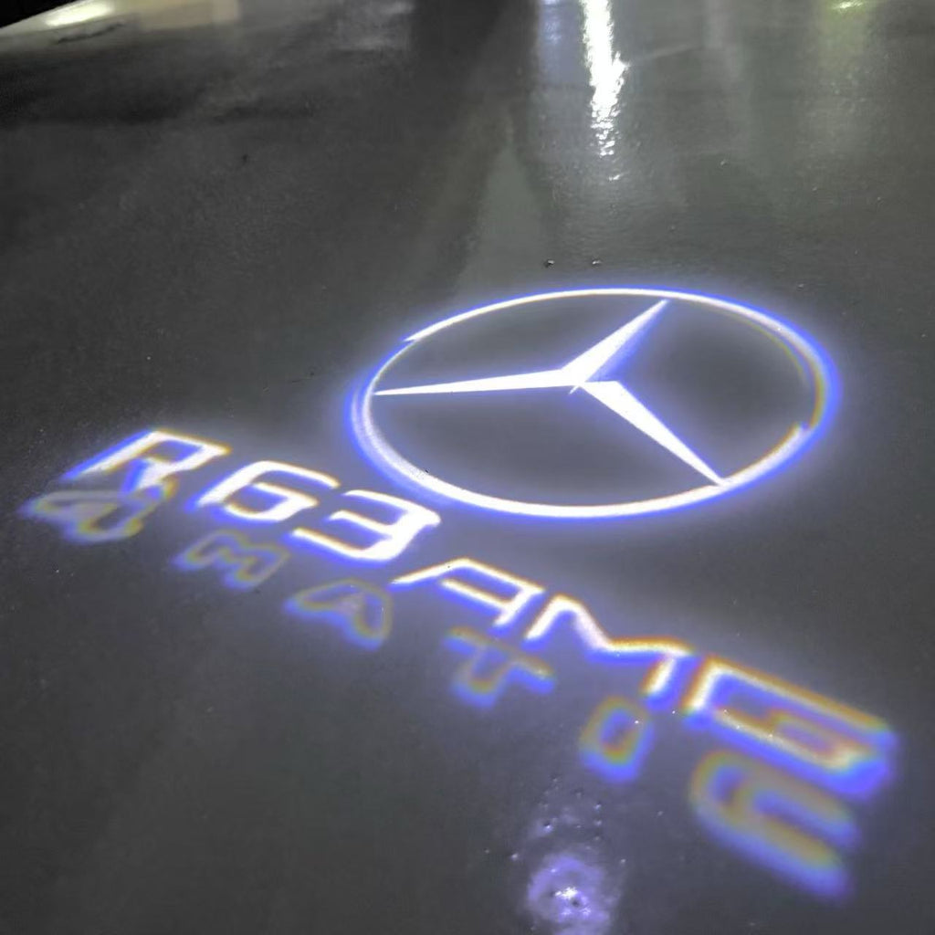 LUCI PROIETTORI LOGO MERCEDES BENZ Nr.03 (quantità 1 = 1 set / 2 luci porta)