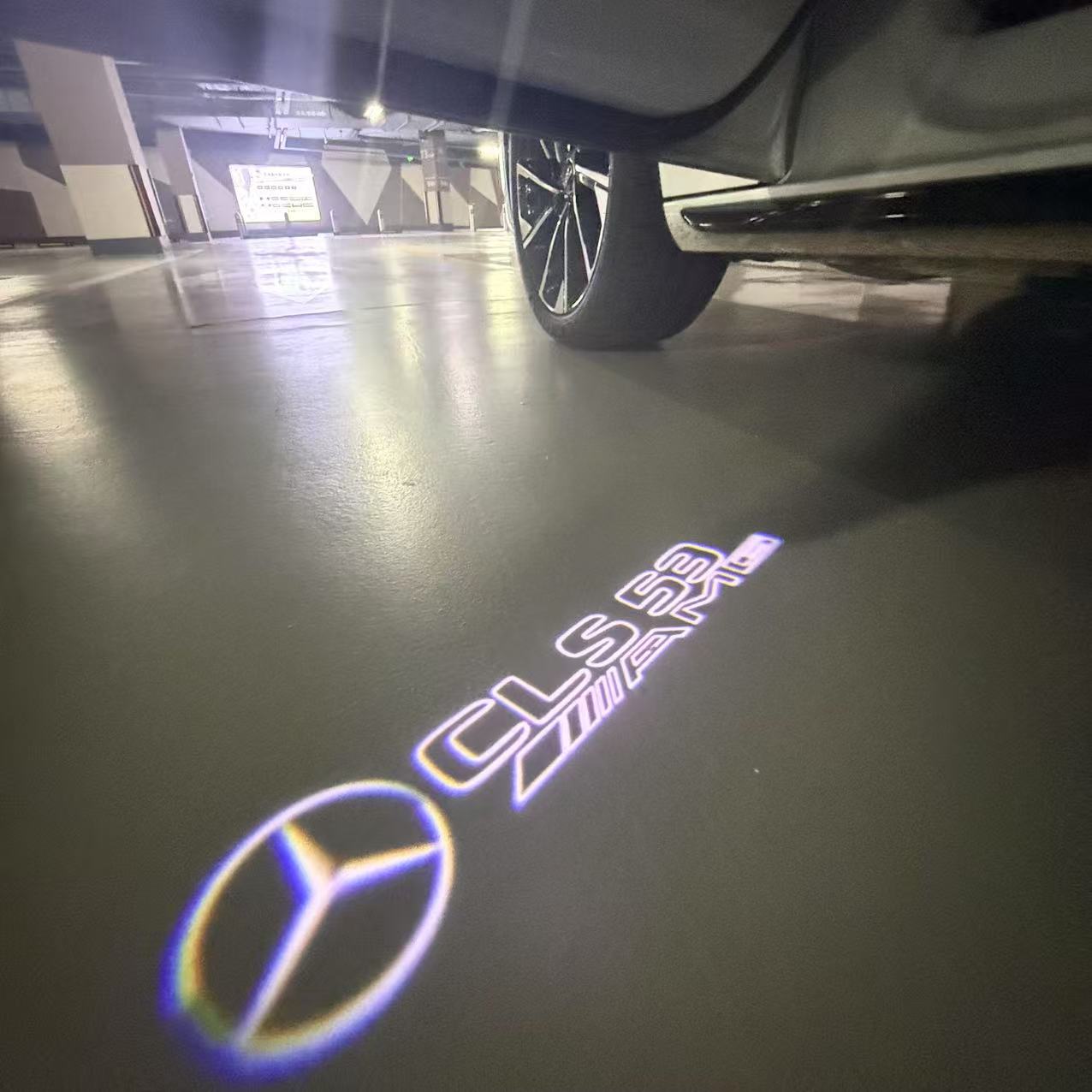 MERCEDES BENZ LOGO PROJECTOT LIGHTS Nr.03 (cantidad 1 = 1 juego/2 luces de puerta)