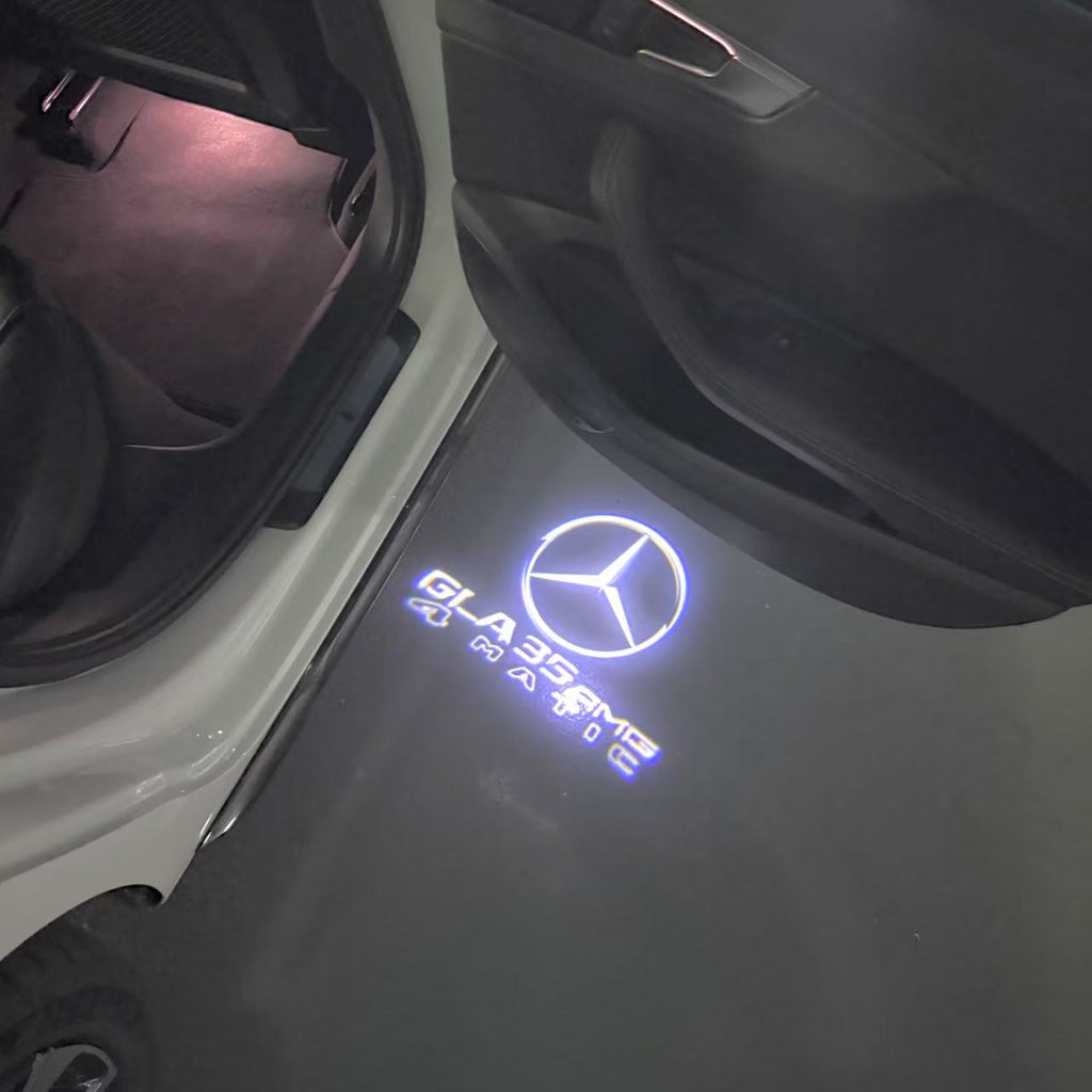 LUCI PROIETTORI LOGO MERCEDES BENZ Nr.03 (quantità 1 = 1 set / 2 luci porta)