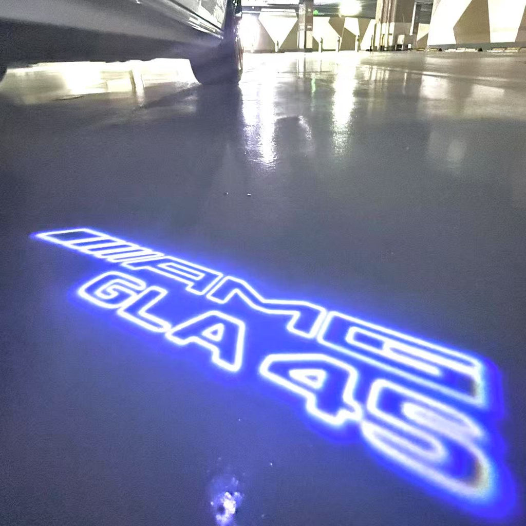 MERCEDES BENZ GLA45 AMG LOGO PROJECTOR LIGHTS  (quantity 1 = 1 sets/2 door lights)Nr.03f012