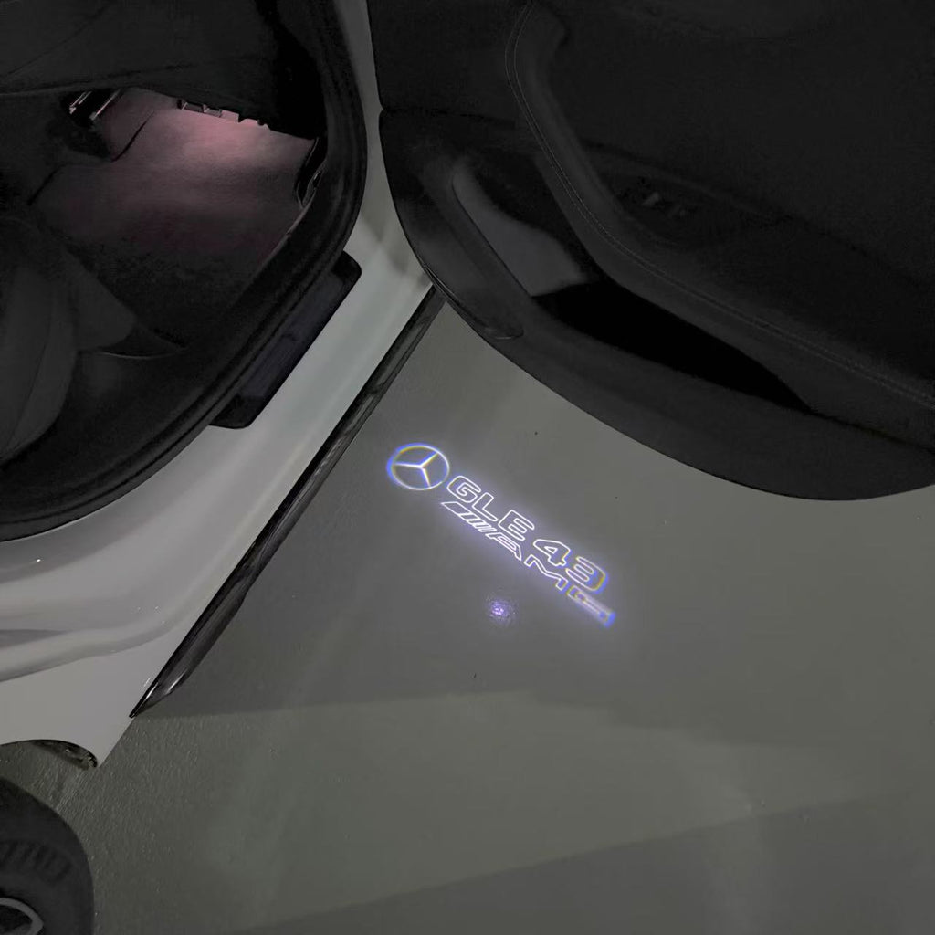 MERCEDES BENZ LOGO PROJECTOT LIGHTS Nr.03 (cantidad 1 = 1 juego/2 luces de puerta)