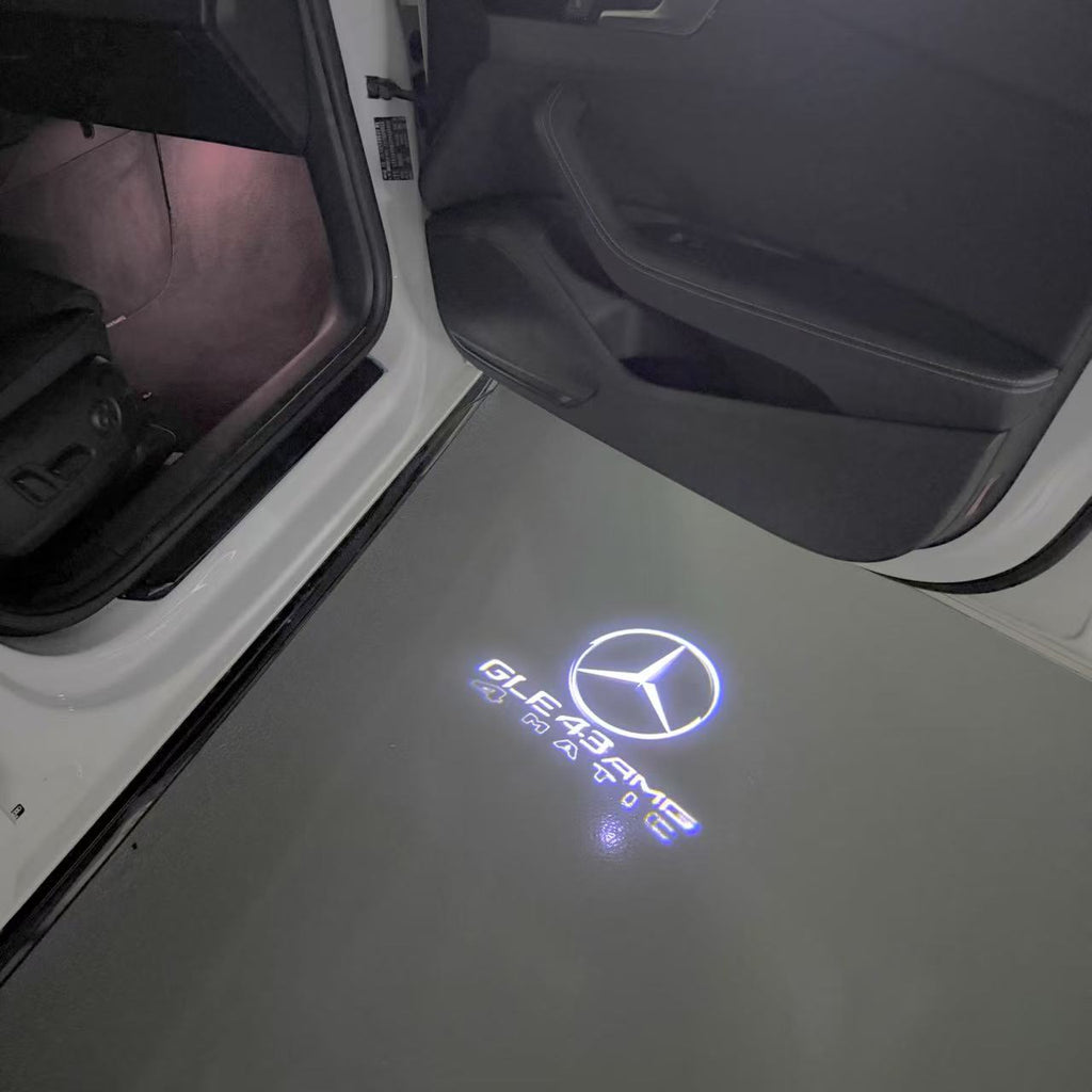MERCEDES BENZ LOGO PROJECTOT LIGHTS Nr.03 (cantidad 1 = 1 juego/2 luces de puerta)