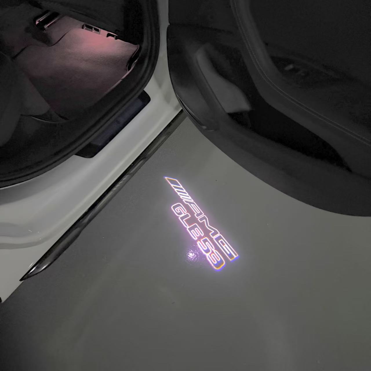 MERCEDES BENZ LOGO PROJECTOT LIGHTS Nr.03 (cantidad 1 = 1 juego/2 luces de puerta)