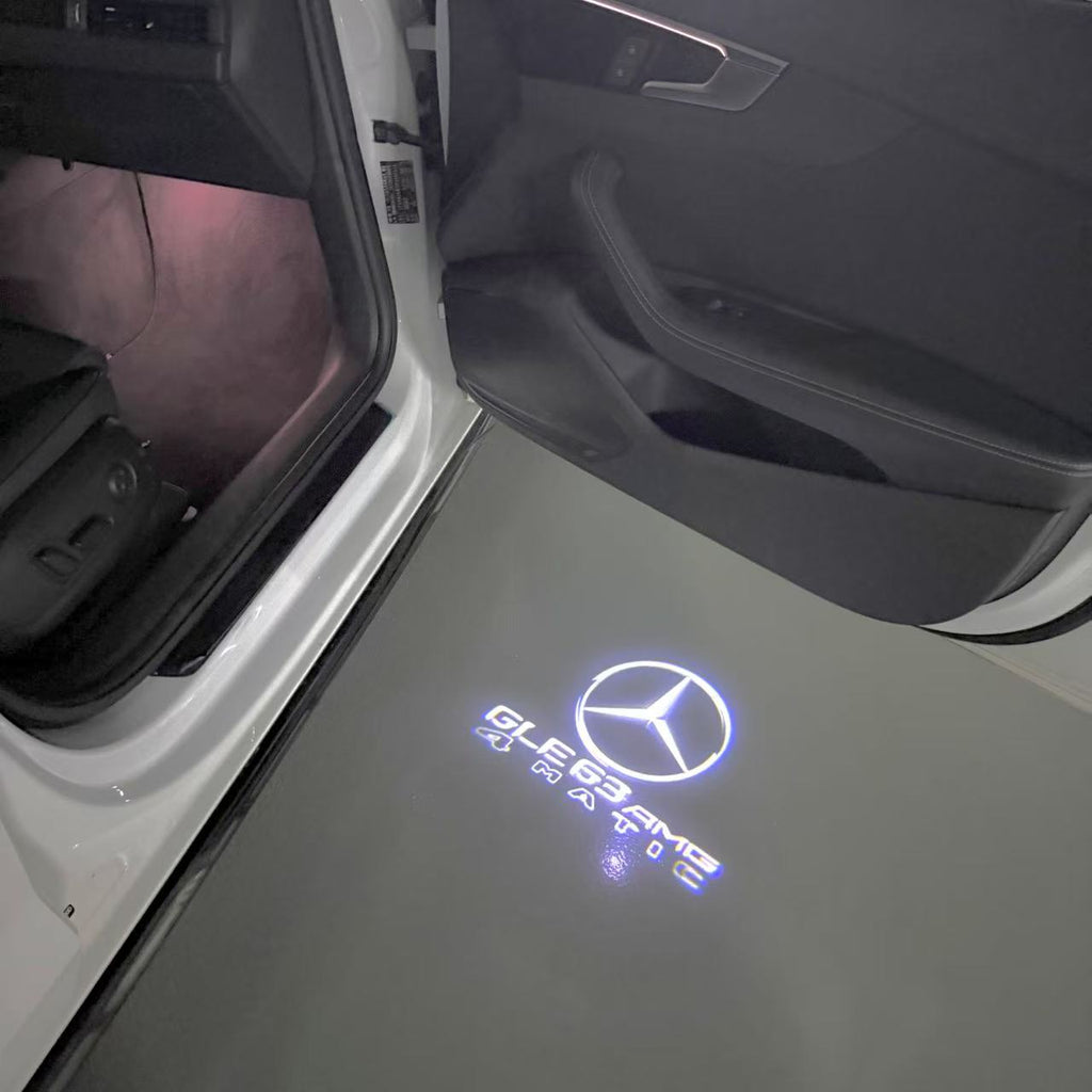 MERCEDES BENZ LOGO PROJECTOT LIGHTS Nr.03 (cantidad 1 = 1 juego/2 luces de puerta)