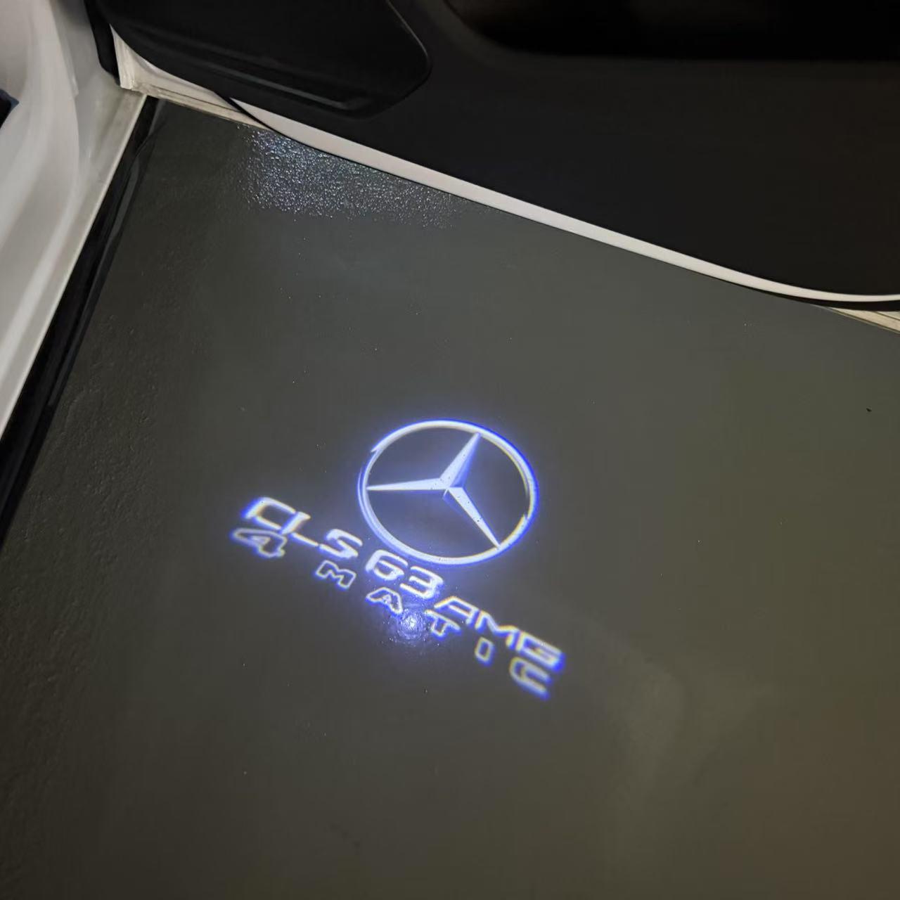 MERCEDES BENZ LOGO PROJECTOT LIGHTS Nr.03 (cantidad 1 = 1 juego/2 luces de puerta)