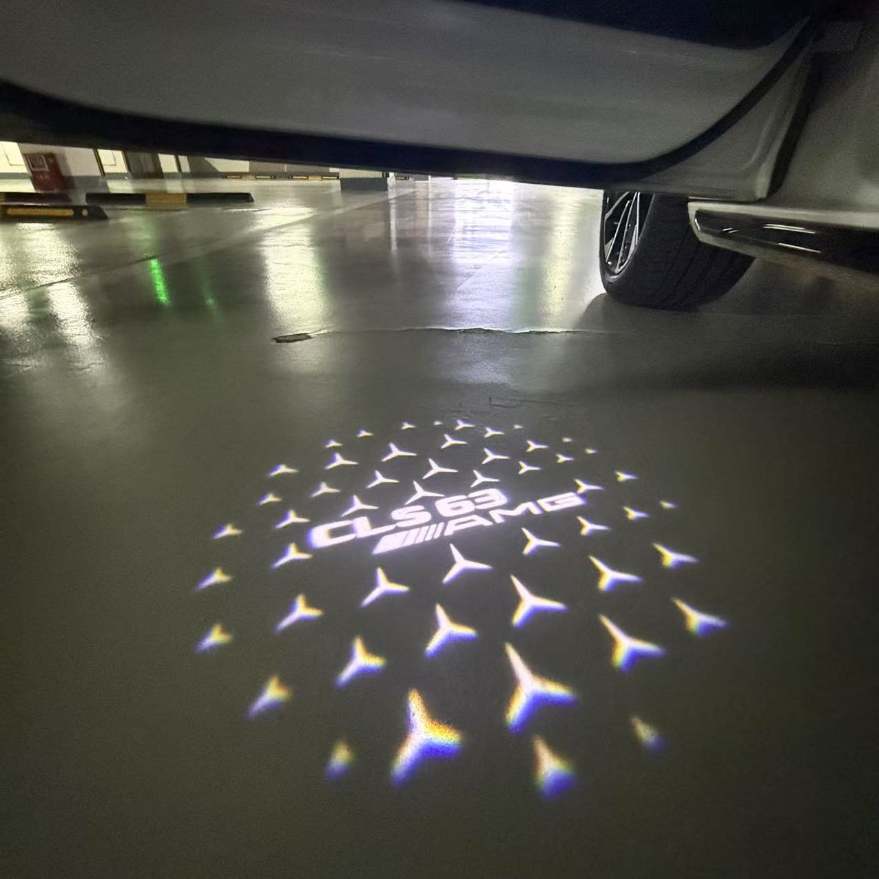 MERCEDES BENZ LOGO PROJECTOT LIGHTS Nr.03 (cantidad 1 = 1 juego/2 luces de puerta)