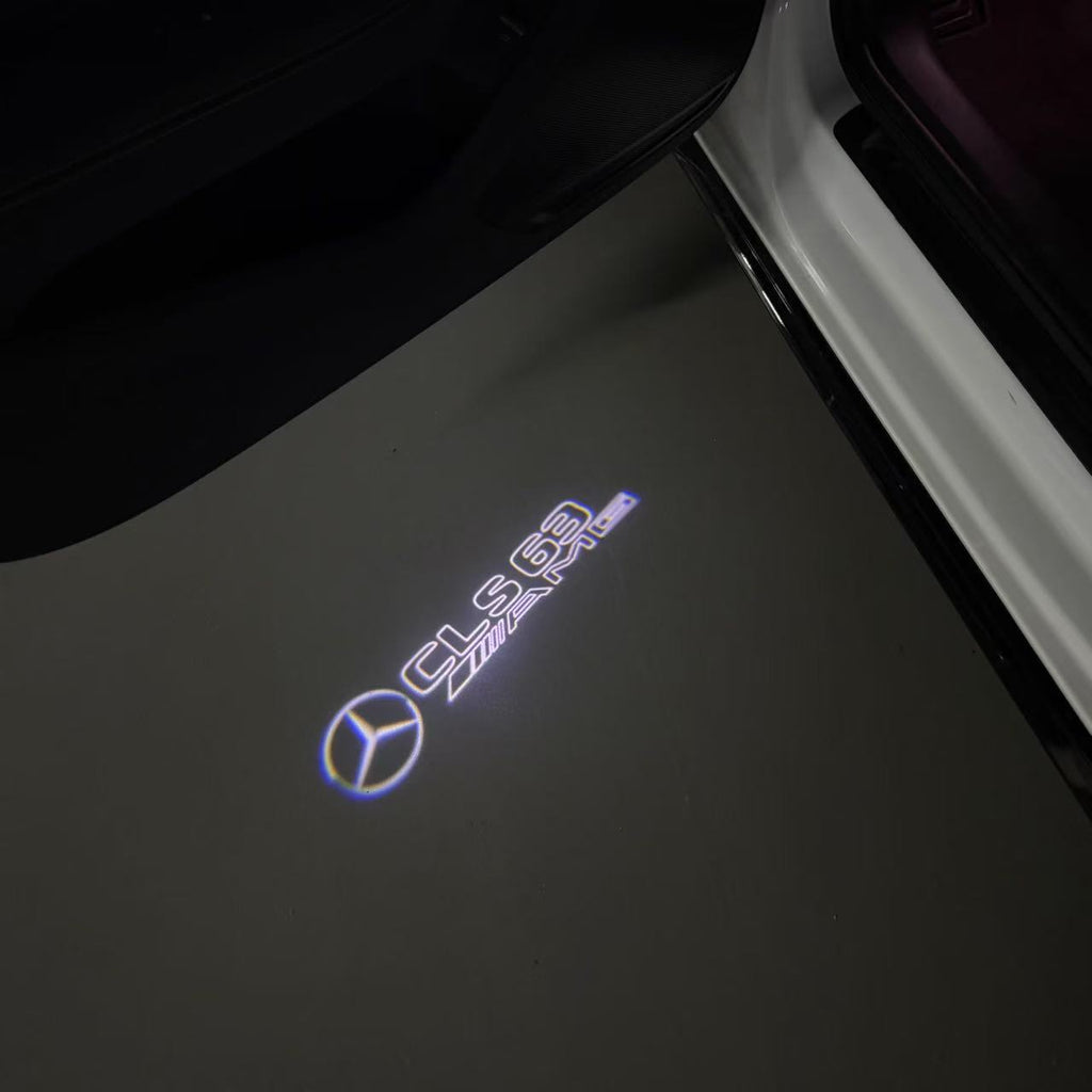 MERCEDES BENZ LOGO PROJECTOT LIGHTS Nr.03 (cantidad 1 = 1 juego/2 luces de puerta)
