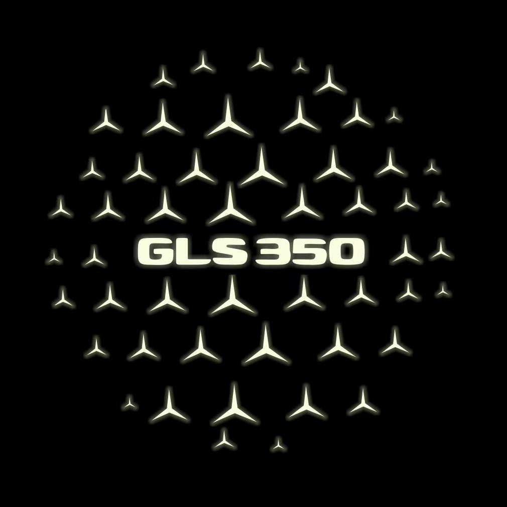 MERCEDES BENZ LOGO PROJECTOT LIGHTS Nr.03 (cantidad 1 = 1 juego/2 luces de puerta)