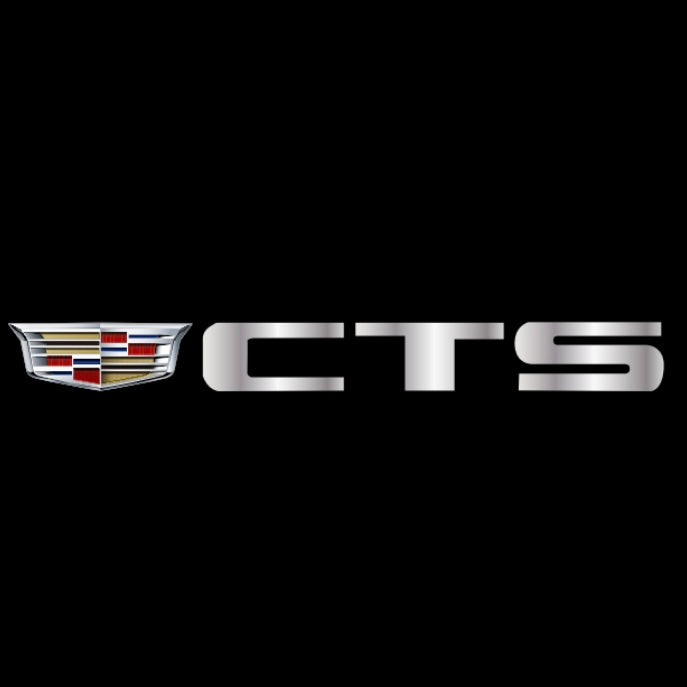 CADILLAC CTS LOGO PROJECTOT LIGHTS Nr.9799 (quantity 1 = 2 Logo Films /2 door lights）