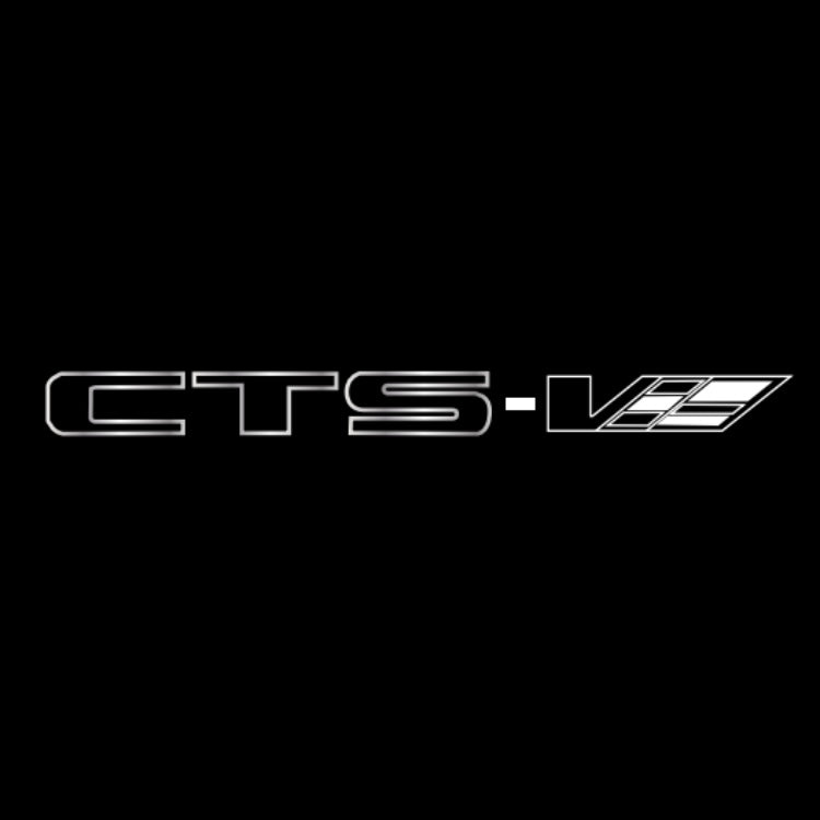 CADILLAC CTS LOGO PROJECTOT LIGHTS Nr.9786 (quantity 1 = 2 Logo Films /2 door lights）