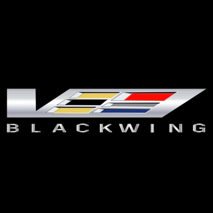 CADILLAC BLACKWING LOGO PROJECTOT LIGHTS Nr.9779 (quantity 1 = 2 Logo Films /2 door lights）