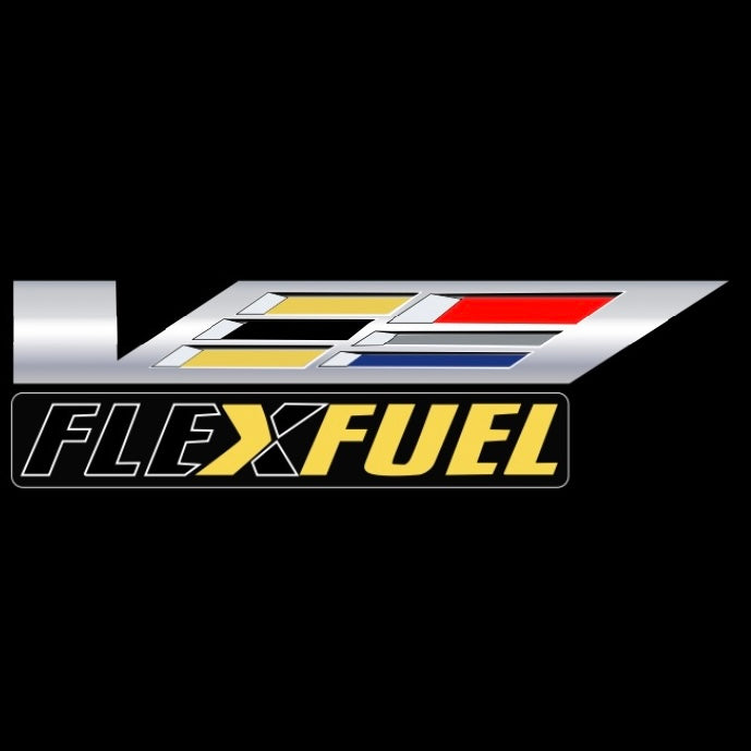 CADILLAC FLEXFUEL LOGO PROJECTOT LIGHTS Nr.9771 (quantity 1 = 2 Logo Films /2 door lights）
