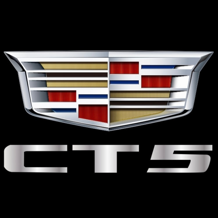 CADILLAC CT5 LOGO PROJECTOT LIGHTS Nr.9738 (quantity 1 = 2 Logo Films /2 door lights）