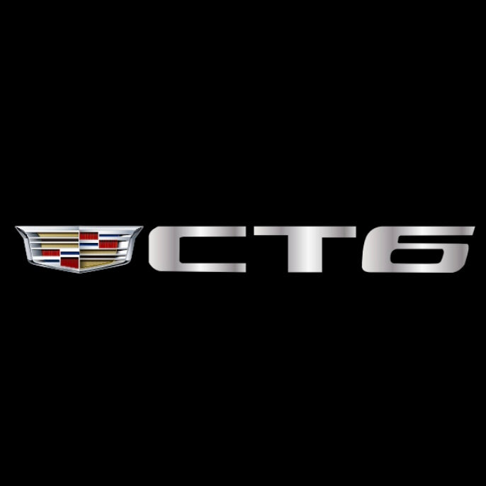 CADILLAC CT6 LOGO PROJECTOT LIGHTS Nr.9729 (quantity 1 = 2 Logo Films /2 door lights）