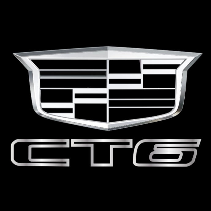 CADILLAC CT6 LOGO PROJECTOT LIGHTS Nr.9733 (quantity 1 = 2 Logo Films /2 door lights）