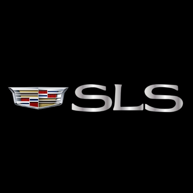 CADILLAC SLS LOGO PROJECTOT LIGHTS Nr.9794 (quantity 1 = 2 Logo Films /2 door lights）