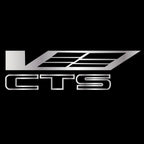 CADILLAC CTS LOGO PROJECTOT LIGHTS Nr.9761 (quantity 1 = 2 Logo Films /2 door lights）