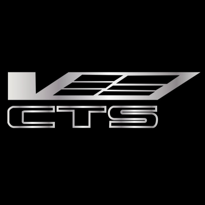 CADILLAC CTS LOGO PROJECTOT LIGHTS Nr.9761 (quantity 1 = 2 Logo Films /2 door lights）