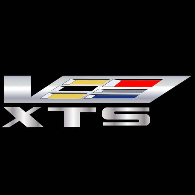 CADILLAC XTS LOGO PROJECTOT LIGHTS Nr.9756 (quantity 1 = 2 Logo Films /2 door lights）