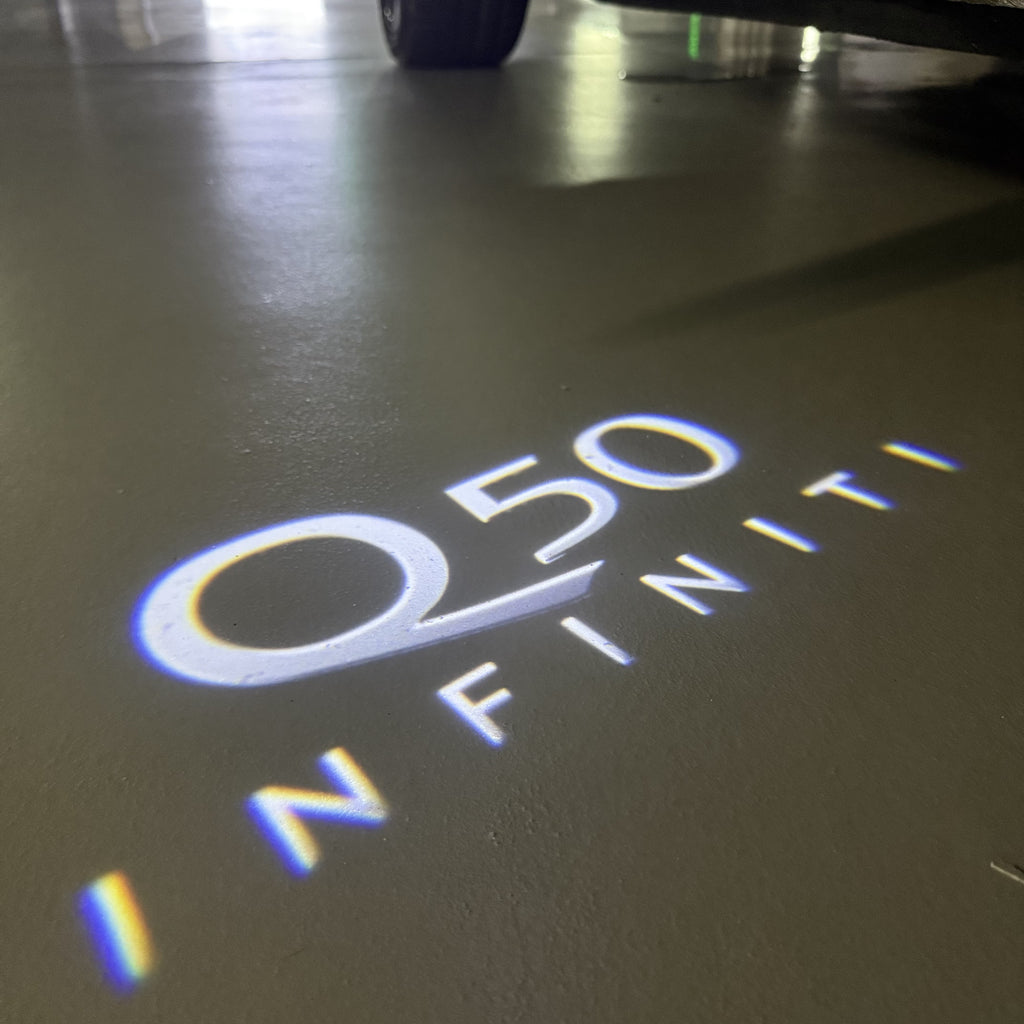 INFINITI  Q50 LOGO PROJECROTR LIGHTS  (quantity 1 = 1 sets/2 door lights)Nr.74A37