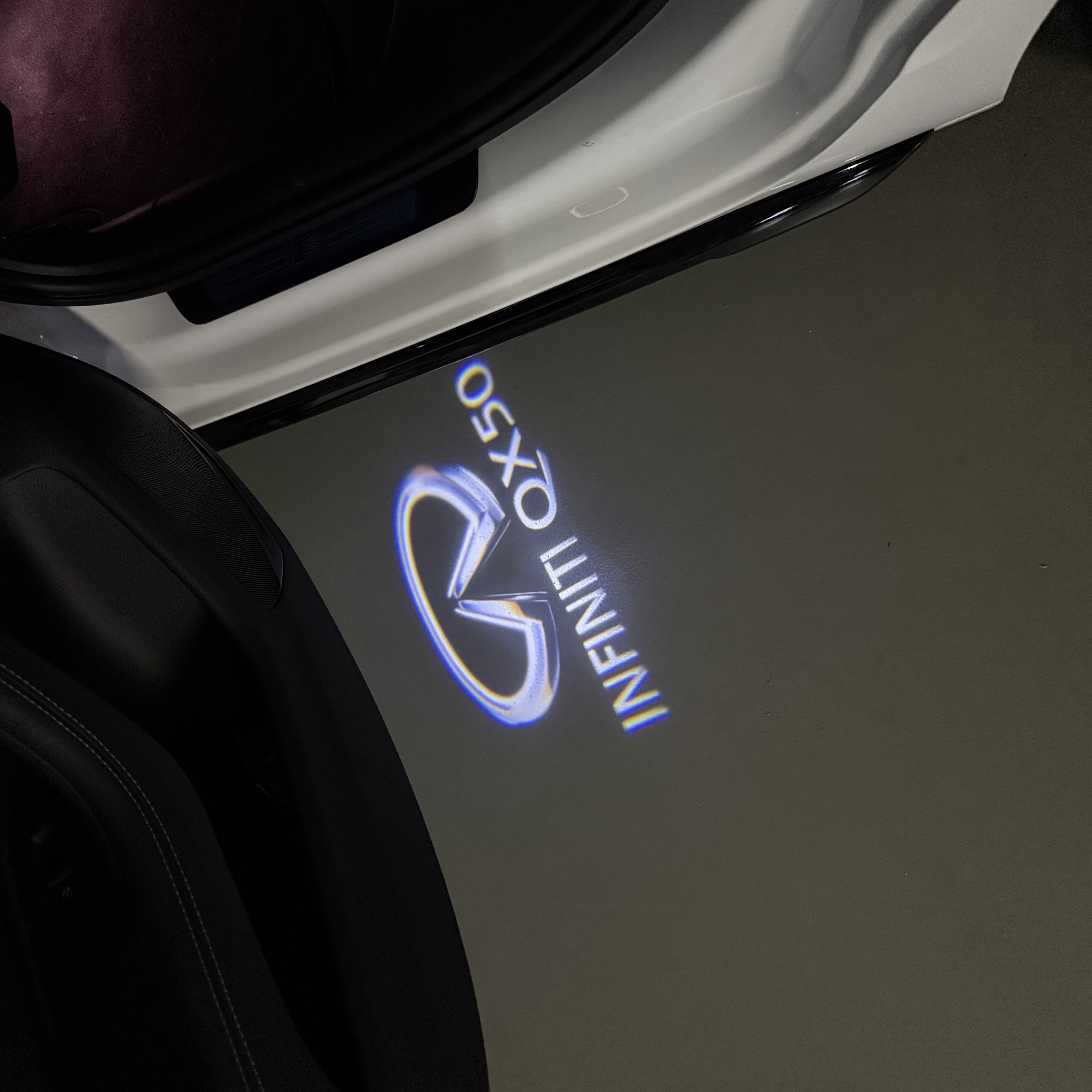 INFINITI  QX50 LOGO PROJECROTR LIGHTS  (quantity 1 = 1 sets/2 door lights)Nr.74A16