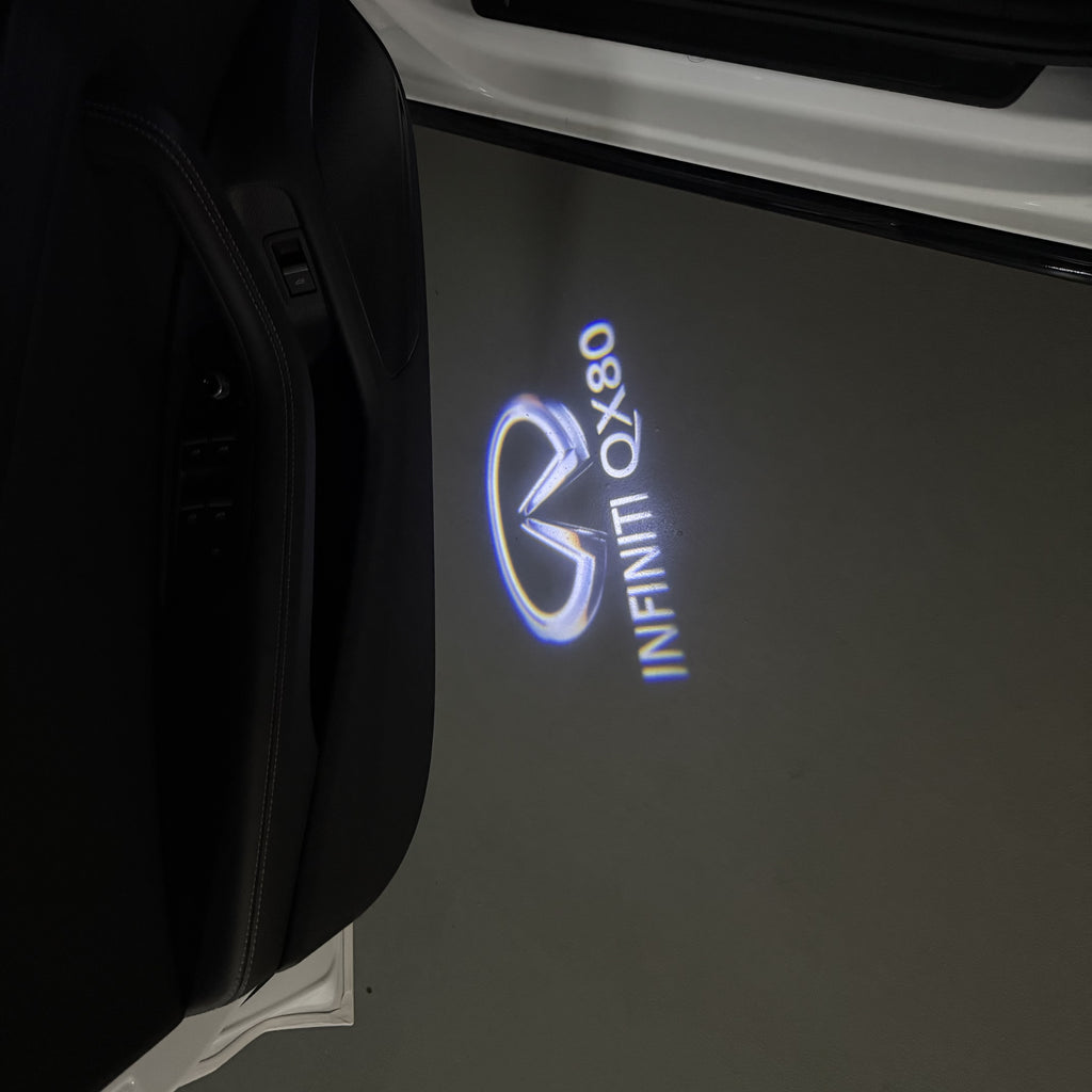 INFINITI  QX80 LOGO PROJECROTR LIGHTS  (quantity 1 = 1 sets/2 door lights)Nr.74A4