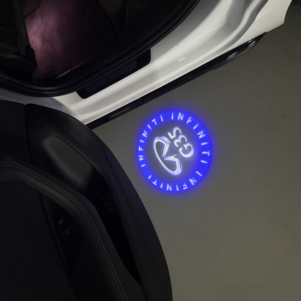 INFINTI QX56 LOGO PROJECROTR LIGHTS Nr.74 (cantidad 1 = 1 juego/2 luces de puerta)