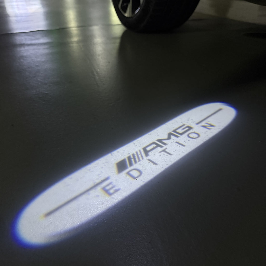 MERCEDES BENZ LOGO PROJECTOT LIGHTS Nr.03 (cantidad 1 = 1 juego/2 luces de puerta)