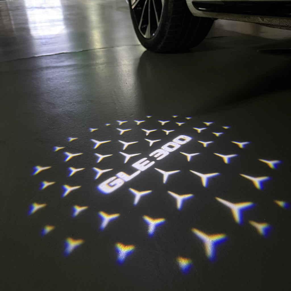 MERCEDES BENZ LOGO PROJECTOT LIGHTS Nr.03 (Menge 1 = 1 Sätze/2 Türleuchten)