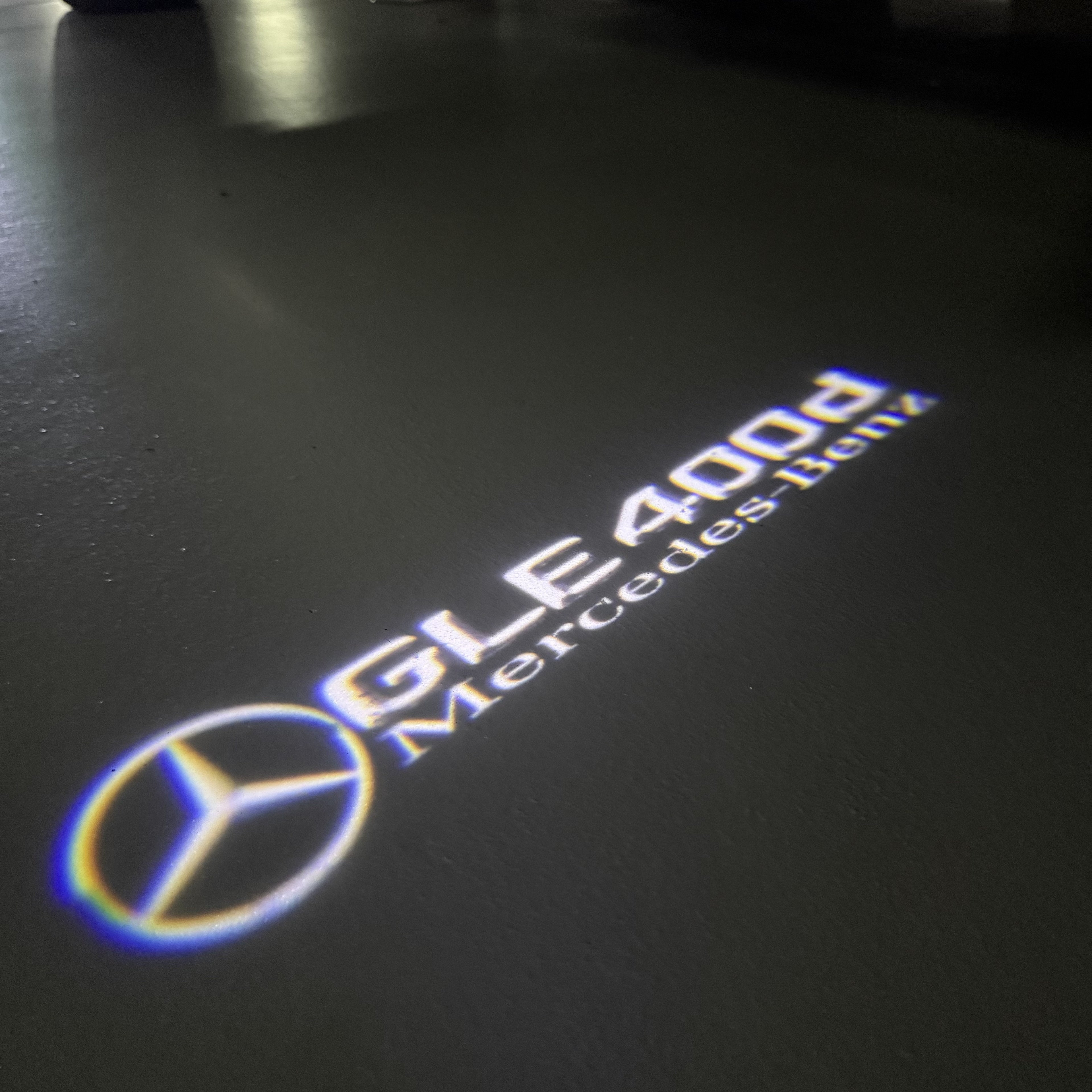 MERCEDES BENZ LOGO PROJECTOT LIGHTS Nr.03 (cantidad 1 = 1 juego/2 luces de puerta)