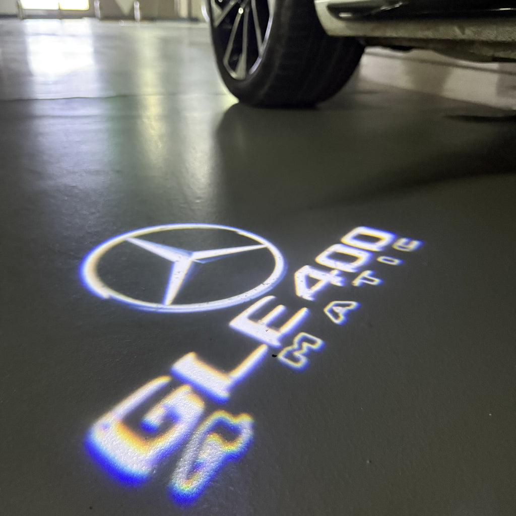 MERCEDES BENZ LOGO PROJECTOT LIGHTS Nr.03 (cantidad 1 = 1 juego/2 luces de puerta)