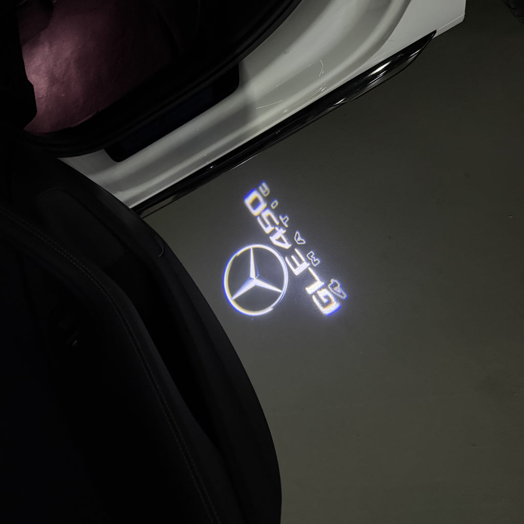 MERCEDES BENZ LOGO PROJECTOT LIGHTS Nr.03 (cantidad 1 = 1 juego/2 luces de puerta)