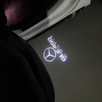 MERCEDES BENZ LOGO PROJECTOT LIGHTS Nr.03 (cantidad 1 = 1 juego/2 luces de puerta)