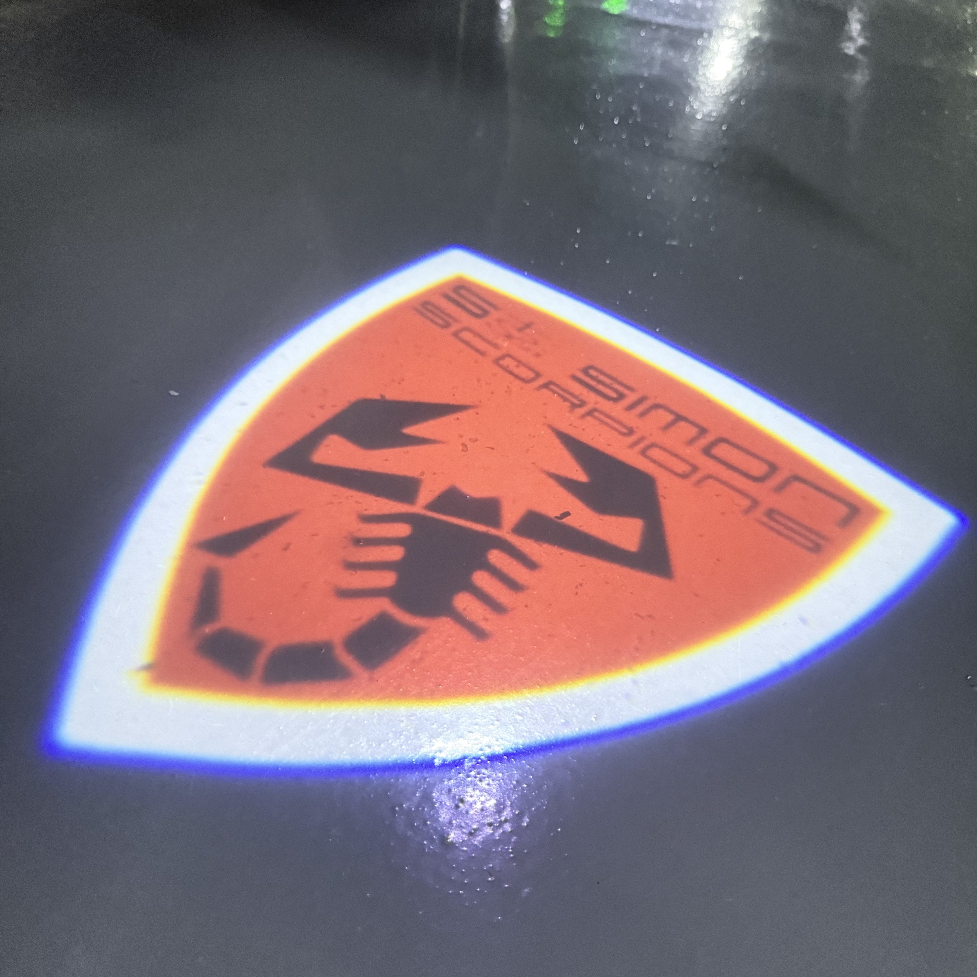 Alfa Romeo LOGO PROJECTOT LIGHTS Nr.04 (quantité 1 = 2 Logo Film / 2 feux de porte)