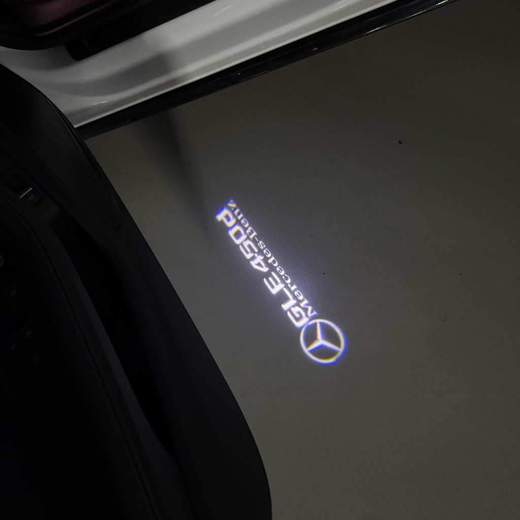 MERCEDES BENZ LOGO PROJECTOT LIGHTS Nr.03 (cantidad 1 = 1 juego/2 luces de puerta)