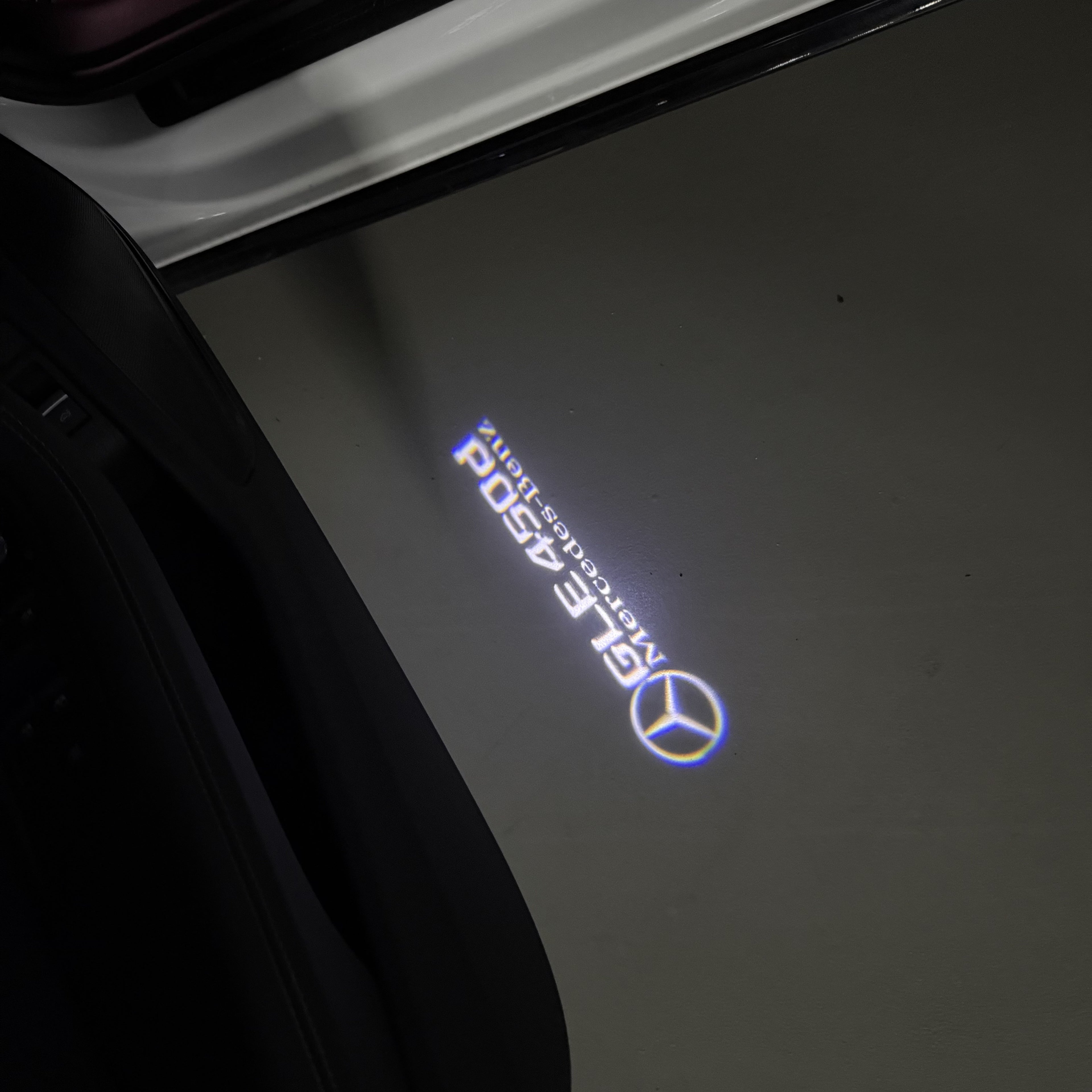 MERCEDES BENZ LOGO PROJECTOT LIGHTS Nr.03 (cantidad 1 = 1 juego/2 luces de puerta)