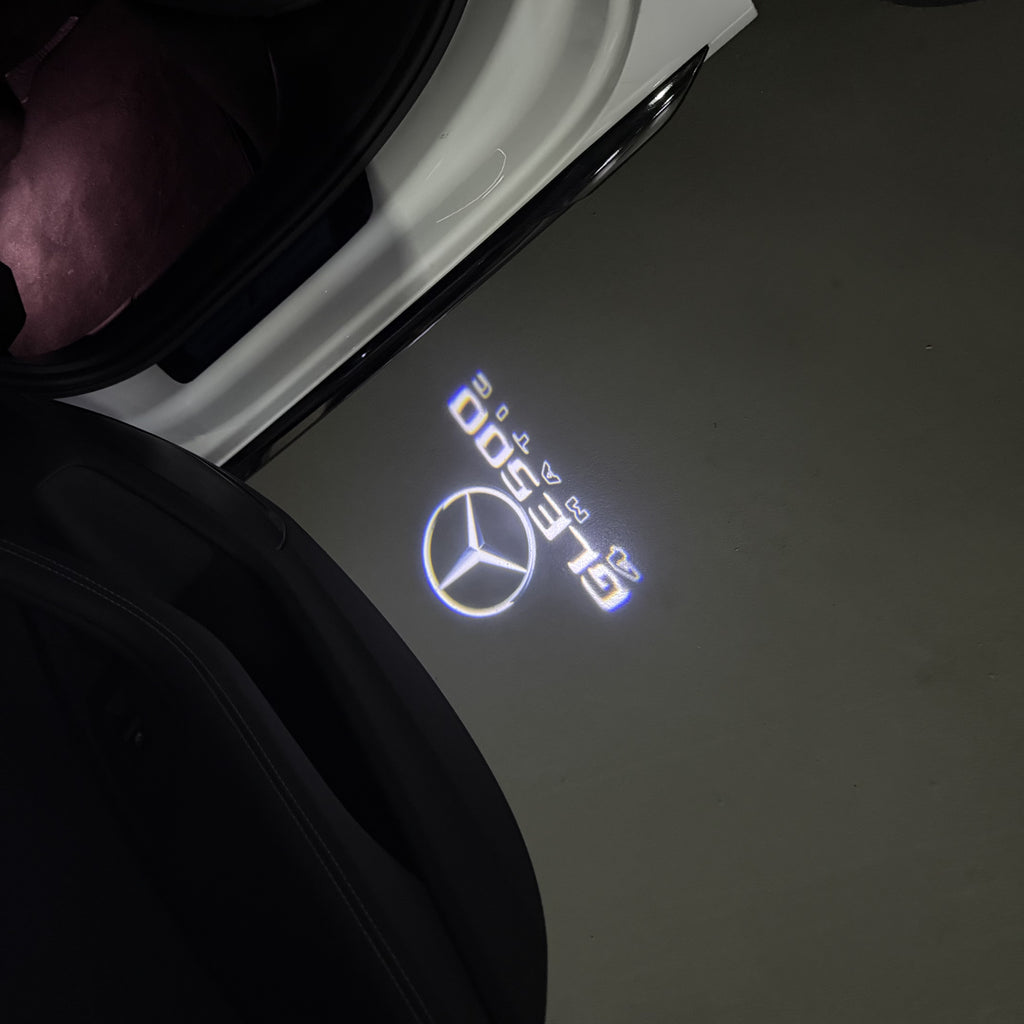 MERCEDES BENZ LOGO PROJECTOT LIGHTS Nr.03 (cantidad 1 = 1 juego/2 luces de puerta)