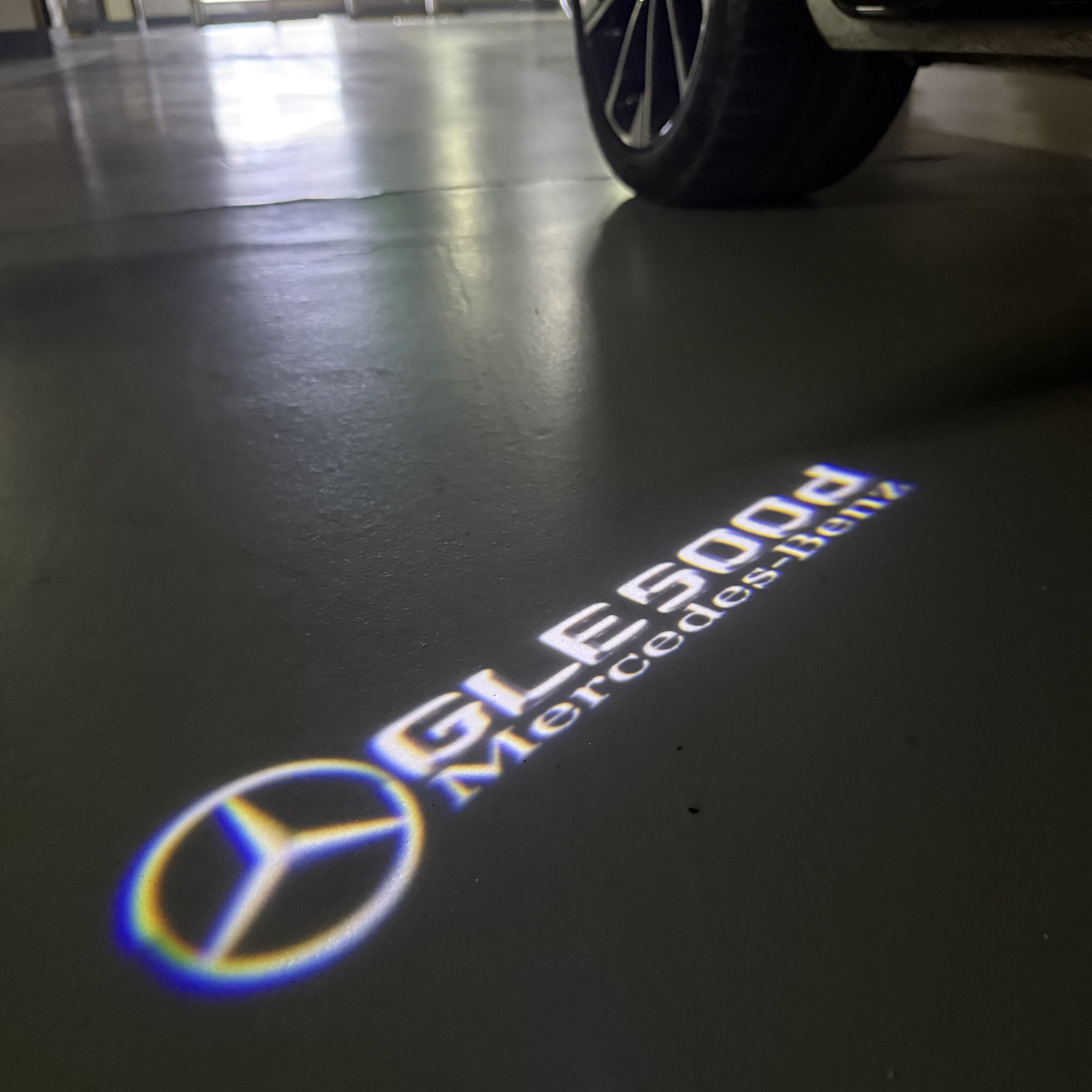 MERCEDES BENZ LOGO PROJECTOT LIGHTS Nr.03 (cantidad 1 = 1 juego/2 luces de puerta)
