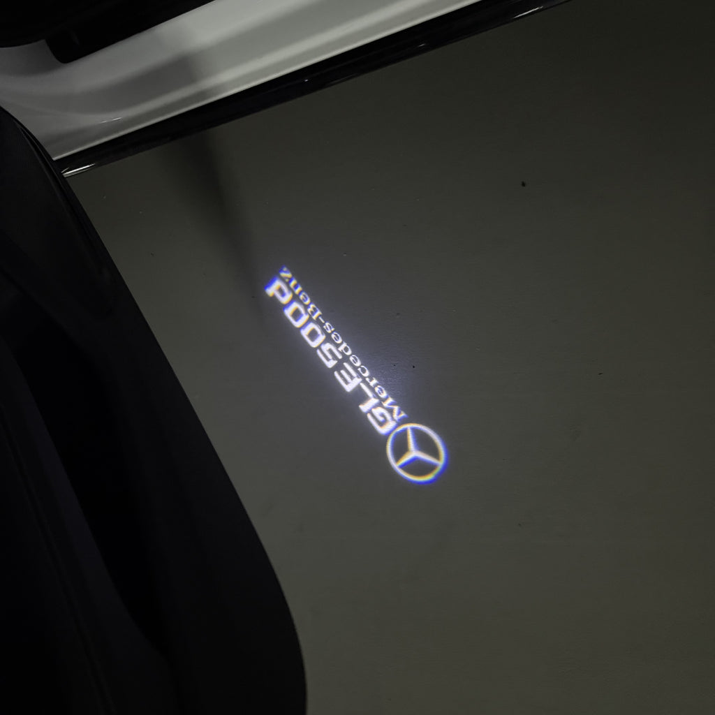 MERCEDES BENZ LOGO PROJECTOT LIGHTS Nr.03 (cantidad 1 = 1 juego/2 luces de puerta)