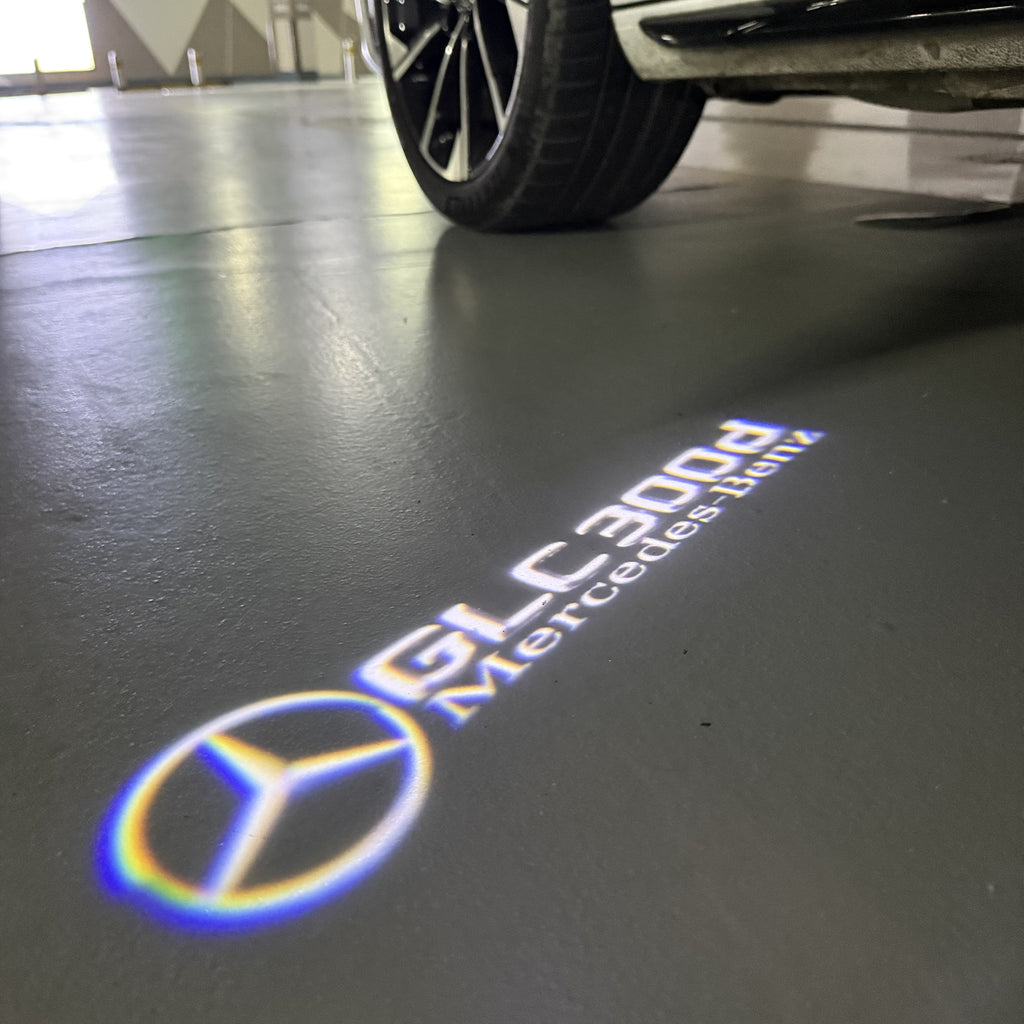 MERCEDES BENZ LOGO PROJECTOT LIGHTS Nr.03 (cantidad 1 = 1 juego/2 luces de puerta)