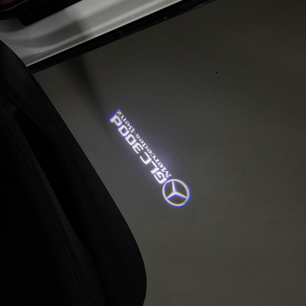 MERCEDES BENZ LOGO PROJECTOT LIGHTS Nr.03 (cantidad 1 = 1 juego/2 luces de puerta)