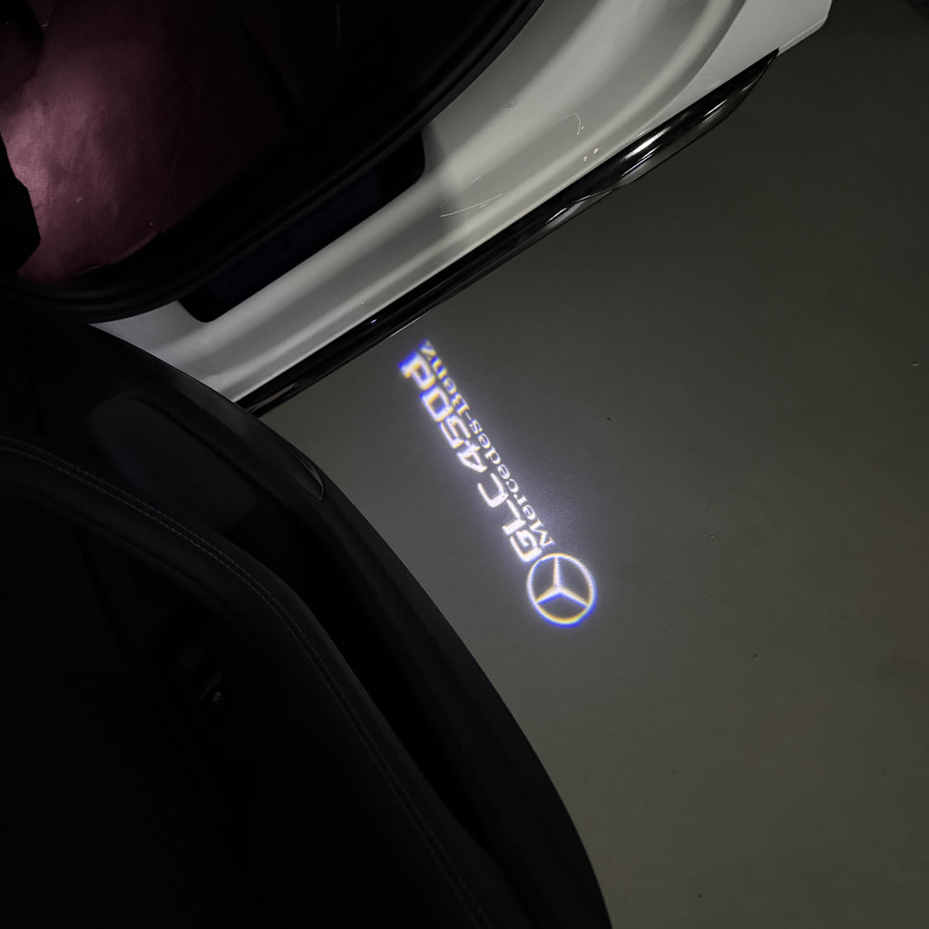 MERCEDES BENZ LOGO PROJECTOT LIGHTS Nr.03 (cantidad 1 = 1 juego/2 luces de puerta)