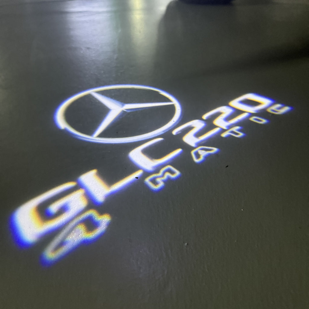 MERCEDES BENZ LOGO PROJECTOT LIGHTS Nr.03 (cantidad 1 = 1 juego/2 luces de puerta)