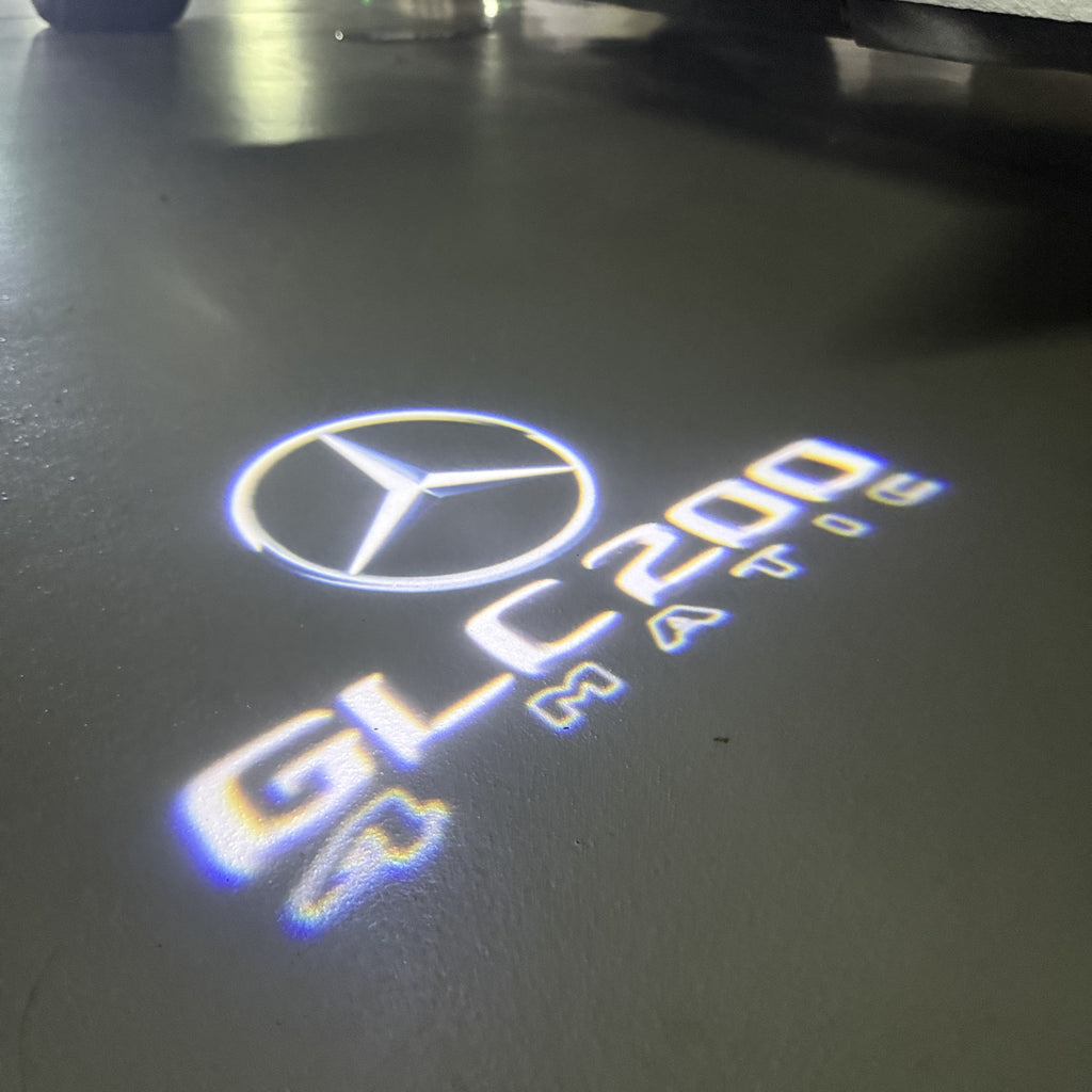 أضواء بروجكتور شعار MERCEDES BENZ رقم 03 (الكمية 1 = 1 مجموعة / 2 أضواء باب)