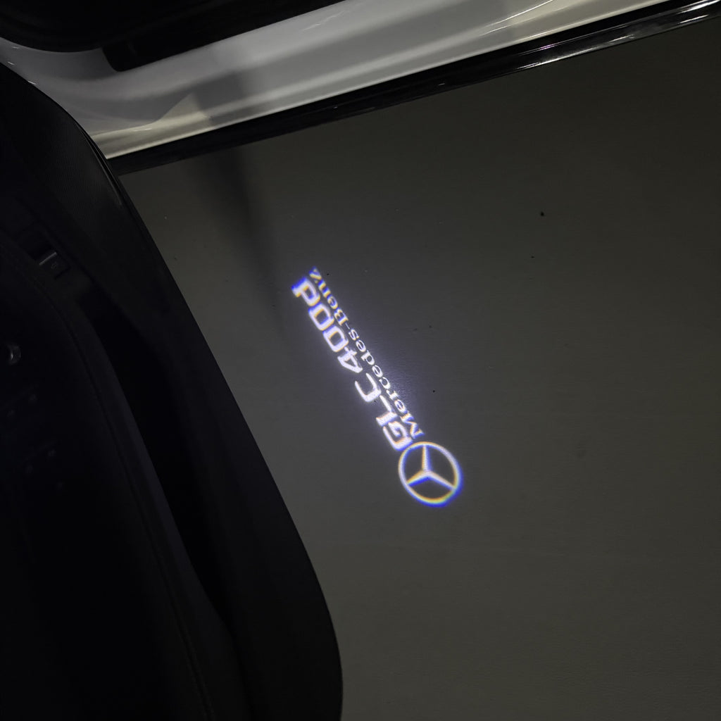 أضواء بروجكتور شعار MERCEDES BENZ رقم 03 (الكمية 1 = 1 مجموعة / 2 أضواء باب)