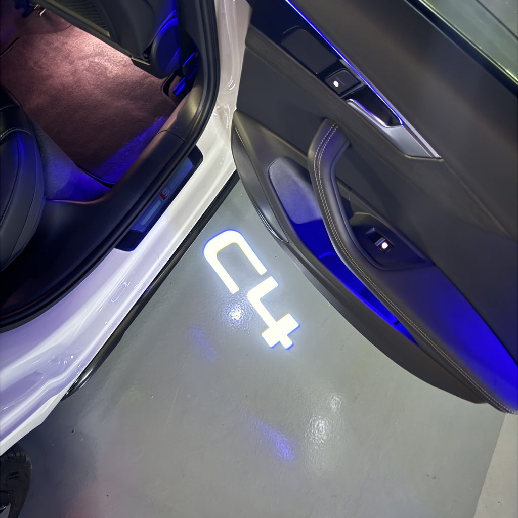 ÉCLAIRAGE DE PROJECTEUR BMW M3 LOGO Nr.24 (quantité 1 = 1 jeux / 2 feux de porte)