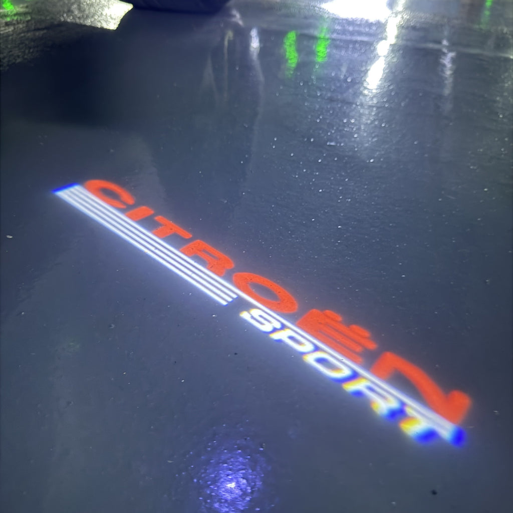 ÉCLAIRAGE DE PROJECTEUR BMW M3 LOGO Nr.24 (quantité 1 = 1 jeux / 2 feux de porte)