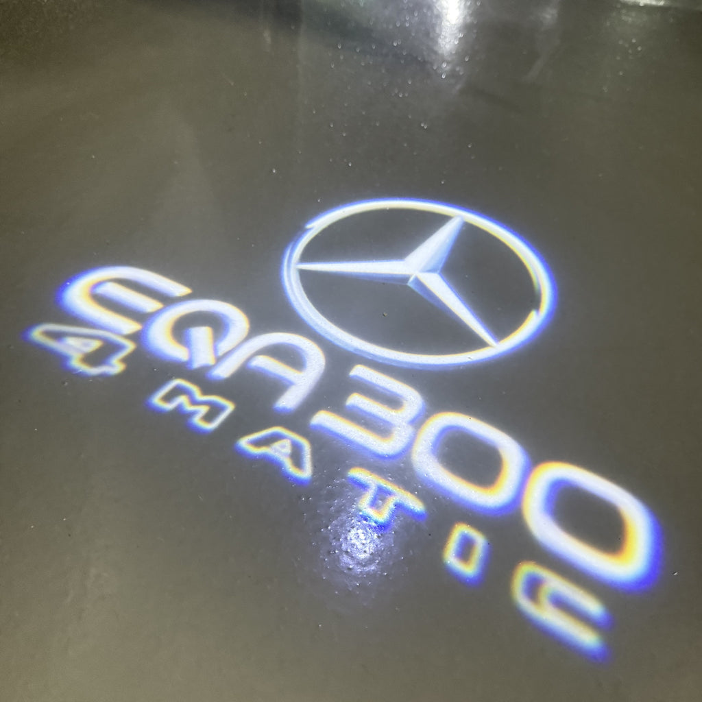 LUCI PROIETTORI LOGO MERCEDES BENZ Nr.03 (quantità 1 = 1 set / 2 luci porta)